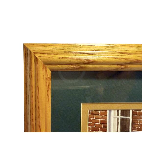 Amish Schoolhouse Professionally Matted & Wood Framed Print Rectangular Picture - Picture 12 of 16